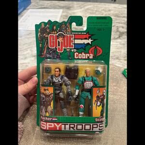 G.I. Joe vs. Cobra Sgt. Hacker vs Scalpel SPY Troops 2003 Hasbro 3 3/4" NEW Vtg‎